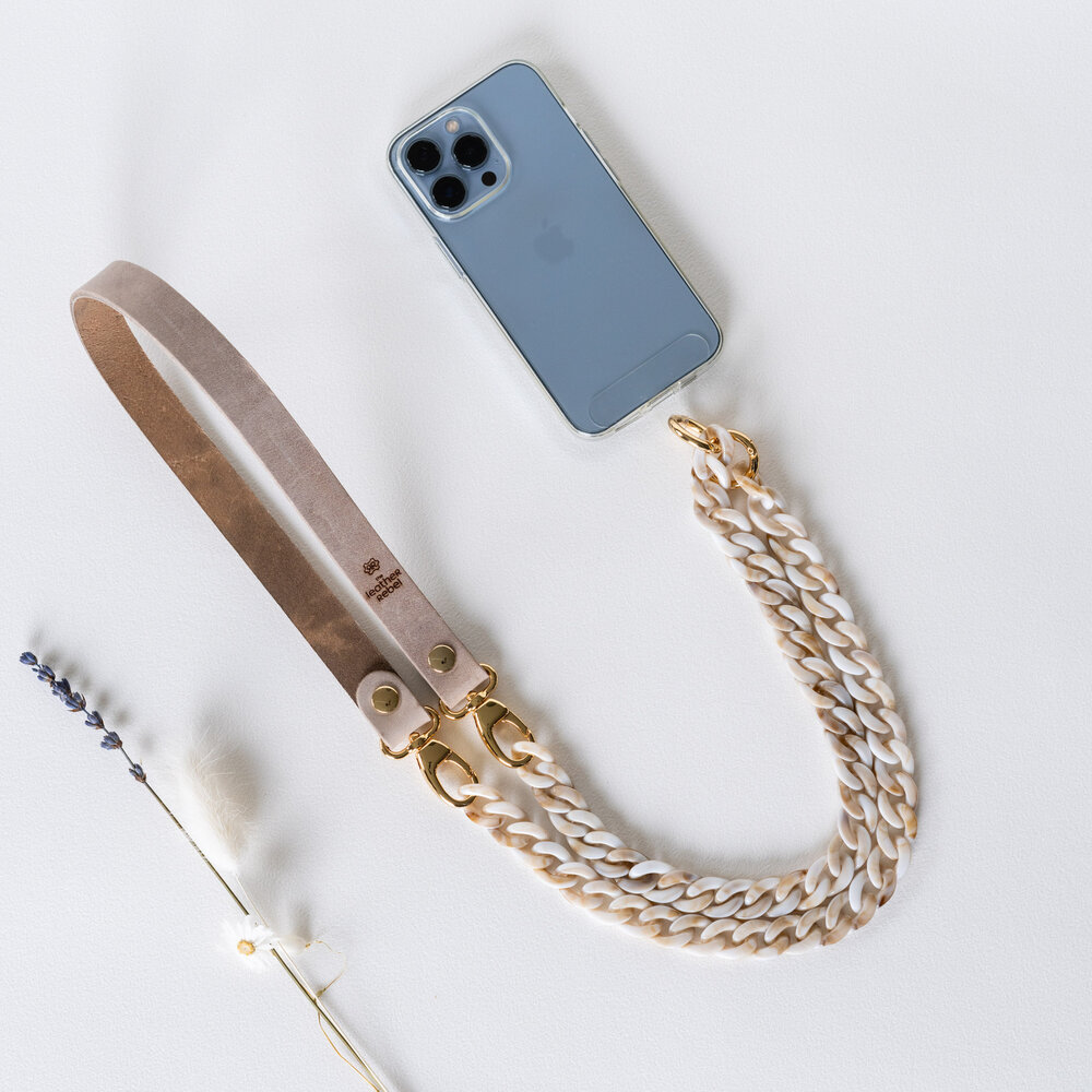 Telefoonkoord beige