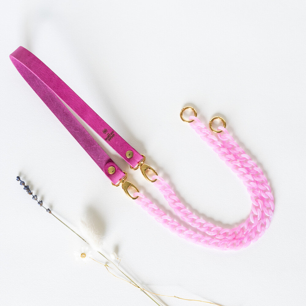 Telefoonkoord roze - roze