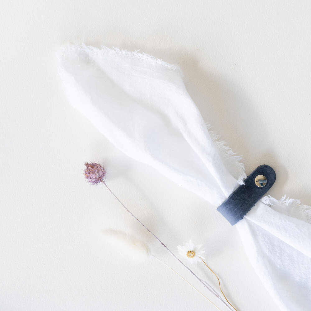 Servetingen vintage blauw
