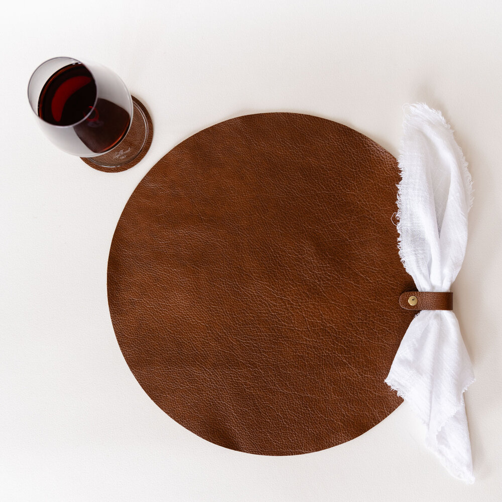 Placemat/onderlegger bruin