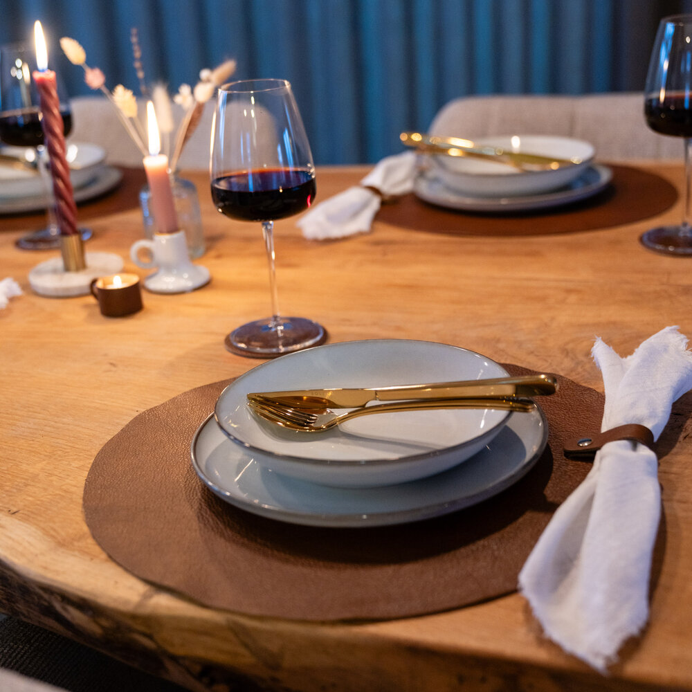 Placemat/onderlegger bruin