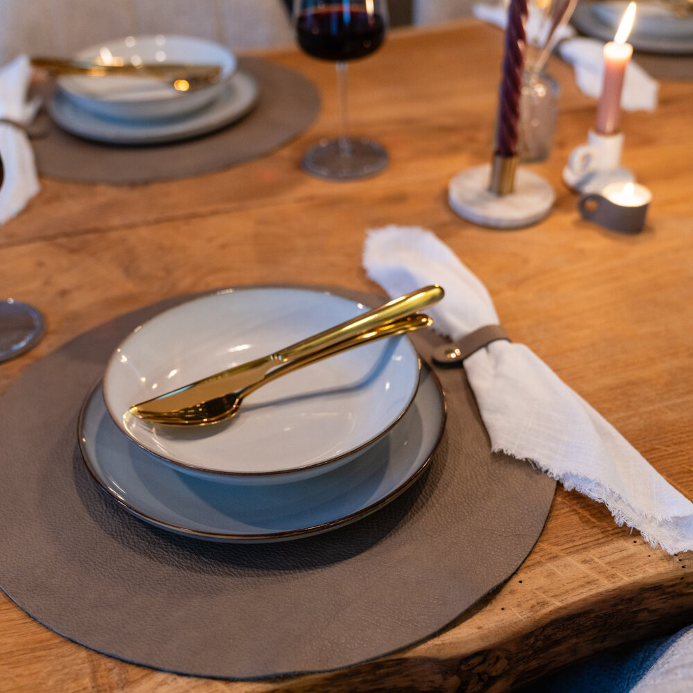 Placemat/onderlegger taupe