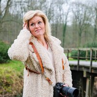 Harnas voor &eacute;&eacute;n camera - Cognac