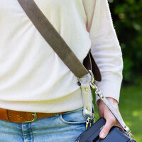 Camera mount straps - Print silver