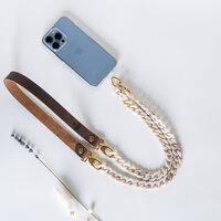 Telefoonkoord buffel bruin beige