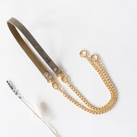 Telefoonkoord groen - goud