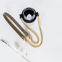 Wijnglashouder groen - goud