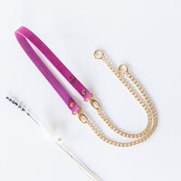 Telefoonkoord roze - goud