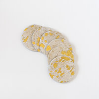 Onderzetters beige goud