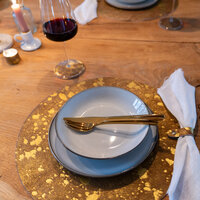 Placemat/onderlegger bruin goud