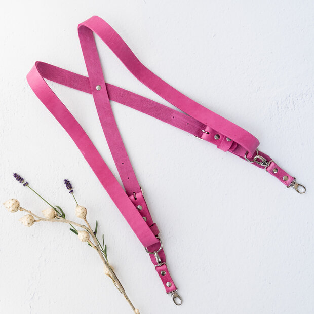 Harnas voor &eacute;&eacute;n camera - Roze