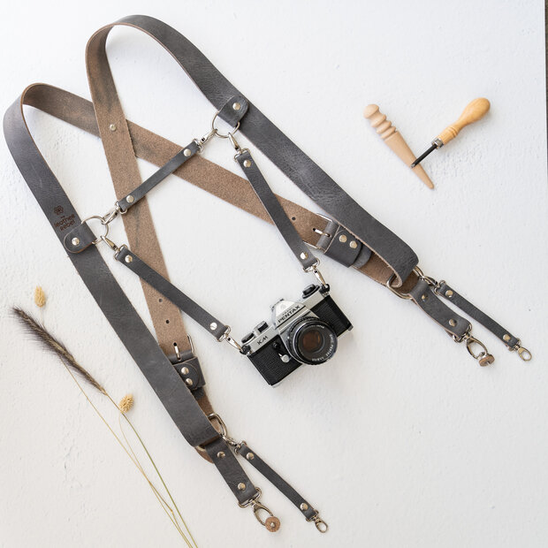 Extra camera attachment for harness - Dark grey