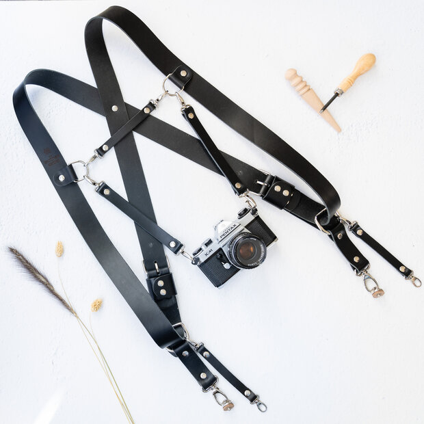 Extra camera attachment for harness - Black