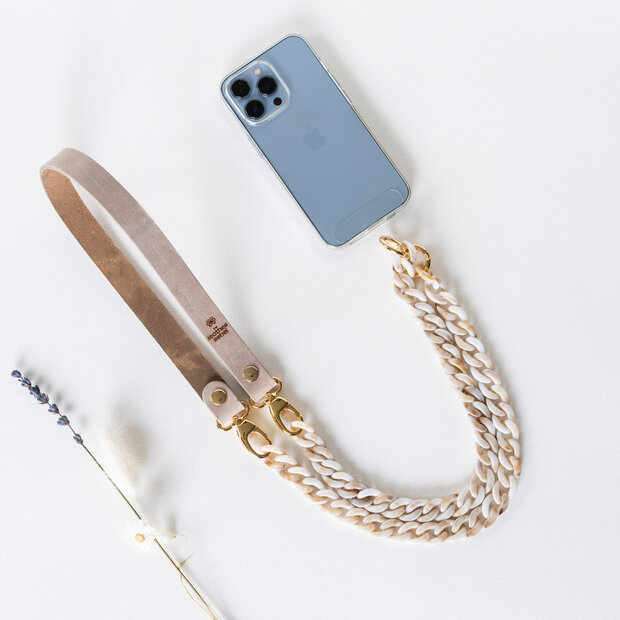 Telefoonkoord beige - beige