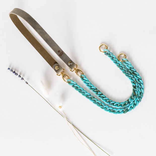 Telefoonkoord groen - aqua