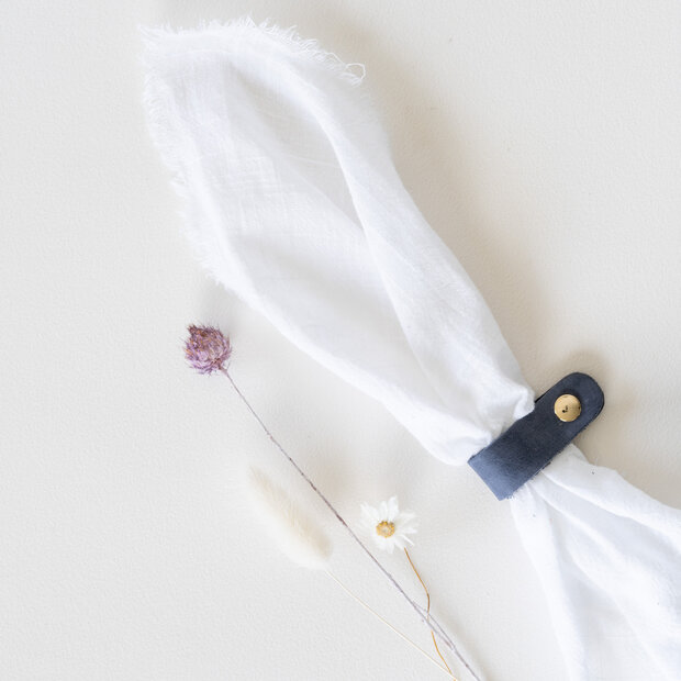 Servetingen vintage blauw