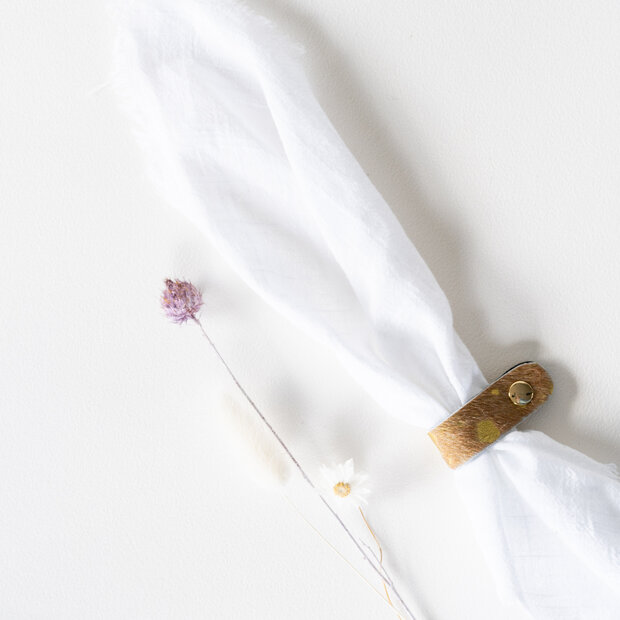 Servetingen bruin - goud