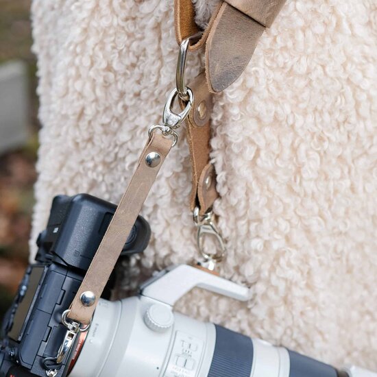 Camera harnas - Vintage groen