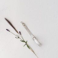 Polsband met print - Print zilver