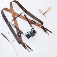 Extra camera attachment for harness - Buffalo brown